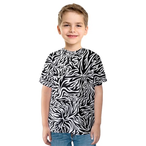 Flames Fire Pattern Digital Art Kids  Sport Mesh Tee by Pakrebo