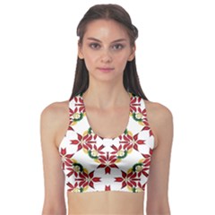 Christmas Wallpaper Background Sports Bra by Pakrebo