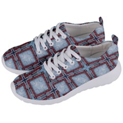 Pattern Cross Geometric Shape Men s Lightweight Sports Shoes by Pakrebo