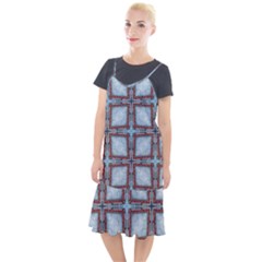 Pattern Cross Geometric Shape Camis Fishtail Dress by Pakrebo