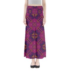 Backdrop Background Cloth Colorful Full Length Maxi Skirt by Pakrebo