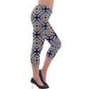 Pattern Wallpaper Background Lightweight Velour Capri Leggings  View4