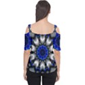 Kaleidoscope Abstract Round Cutout Shoulder Tee View2