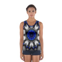 Kaleidoscope Abstract Round Sport Tank Top  by Pakrebo