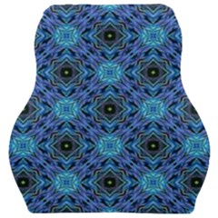 Blue Tile Wallpaper Texture Car Seat Velour Cushion  by Pakrebo