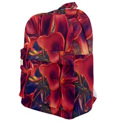 Red Lillies Bloom Flower Plant Classic Backpack