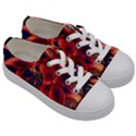 Red Lillies Bloom Flower Plant Kids  Low Top Canvas Sneakers View3