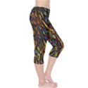 Stained Glass Window Glass Colorful Capri Leggings  View4