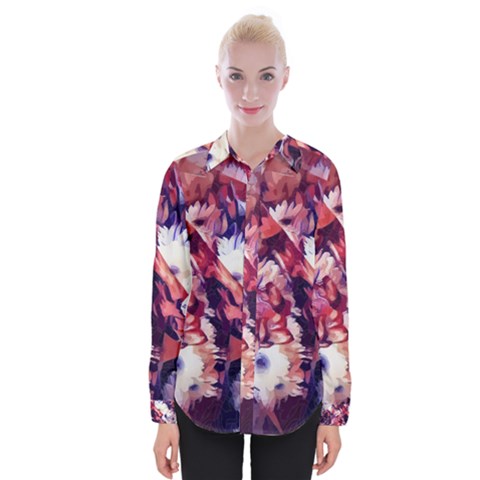 Flowers Bouquets Vintage Pop Art Womens Long Sleeve Shirt by Pakrebo