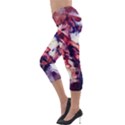 Flowers Bouquets Vintage Pop Art Lightweight Velour Capri Leggings  View3