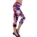 Flowers Bouquets Vintage Pop Art Lightweight Velour Capri Leggings  View4