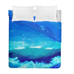 Blue Sky Artwork Drawing Painting Duvet Cover Double Side (full/ Double Size) by Pakrebo