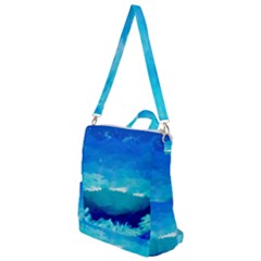 Blue Sky Artwork Drawing Painting Crossbody Backpack