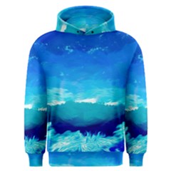 Blue Sky Artwork Drawing Painting Men s Overhead Hoodie by Pakrebo