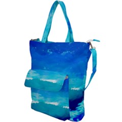 Blue Sky Artwork Drawing Painting Shoulder Tote Bag