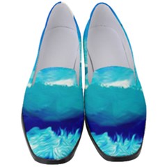 Blue Sky Artwork Drawing Painting Women s Classic Loafer Heels