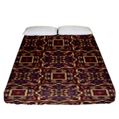 Pattern Decoration Art Ornate Fitted Sheet (king Size) by Pakrebo