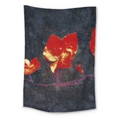 Grunge Floral Collage Design Large Tapestry by dflcprintsclothing