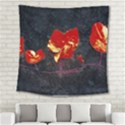 Grunge Floral Collage Design Square Tapestry (Large) View2