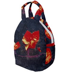 Grunge Floral Collage Design Travel Backpacks by dflcprintsclothing