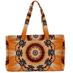 Abstract Kaleidoscope Colorful Canvas Work Bag by Pakrebo