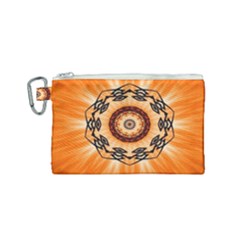 Abstract Kaleidoscope Colorful Canvas Cosmetic Bag (small) by Pakrebo