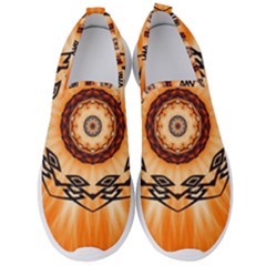 Abstract Kaleidoscope Colorful Men s Slip On Sneakers