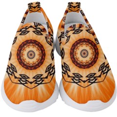 Abstract Kaleidoscope Colorful Kids  Slip On Sneakers