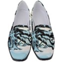 Tree Winter Blue Snow Cold Scene Women s Classic Loafer Heels View1