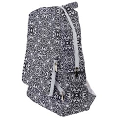 Black White Geometric Background Travelers  Backpack