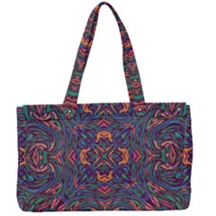 Tile Repeating Colors Texture Canvas Work Bag