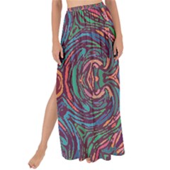 Tile Repeating Colors Texture Maxi Chiffon Tie-Up Sarong