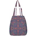 Tile Repeating Colors Texture Center Zip Backpack View1