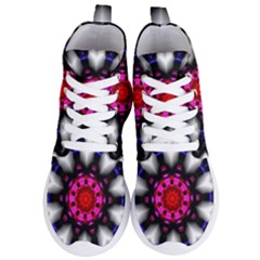 Kaleidoscope Round Metal Women s Lightweight High Top Sneakers by Pakrebo