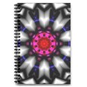 Kaleidoscope Round Metal 5.5  x 8.5  Notebook View3