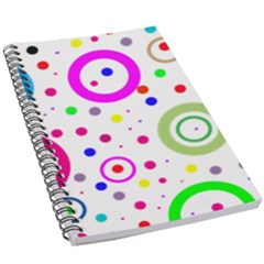 Round Abstract Design 5 5  X 8 5  Notebook