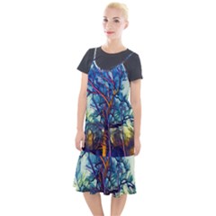 Tree Colorful Nature Landscape Camis Fishtail Dress