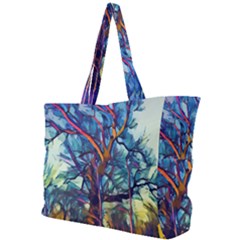 Tree Colorful Nature Landscape Simple Shoulder Bag