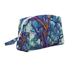 Tree Colorful Nature Landscape Wristlet Pouch Bag (medium)