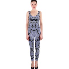 Tile Design Art Mosaic Pattern One Piece Catsuit by Pakrebo