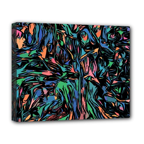 Tree Forest Abstract Forrest Deluxe Canvas 20  X 16  (stretched) by Pakrebo