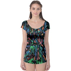 Tree Forest Abstract Forrest Boyleg Leotard 