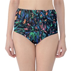 Tree Forest Abstract Forrest Classic High-waist Bikini Bottoms by Pakrebo