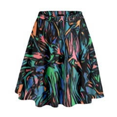 Tree Forest Abstract Forrest High Waist Skirt by Pakrebo