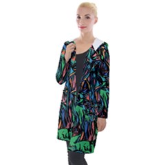 Tree Forest Abstract Forrest Hooded Pocket Cardigan by Pakrebo