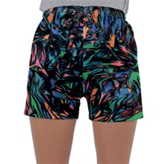 Tree Forest Abstract Forrest Sleepwear Shorts by Pakrebo