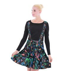 Tree Forest Abstract Forrest Suspender Skater Skirt