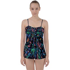 Tree Forest Abstract Forrest Babydoll Tankini Set by Pakrebo