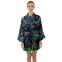 Tree Forest Abstract Forrest Long Sleeve Kimono Robe by Pakrebo