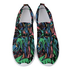 Tree Forest Abstract Forrest Women s Slip On Sneakers